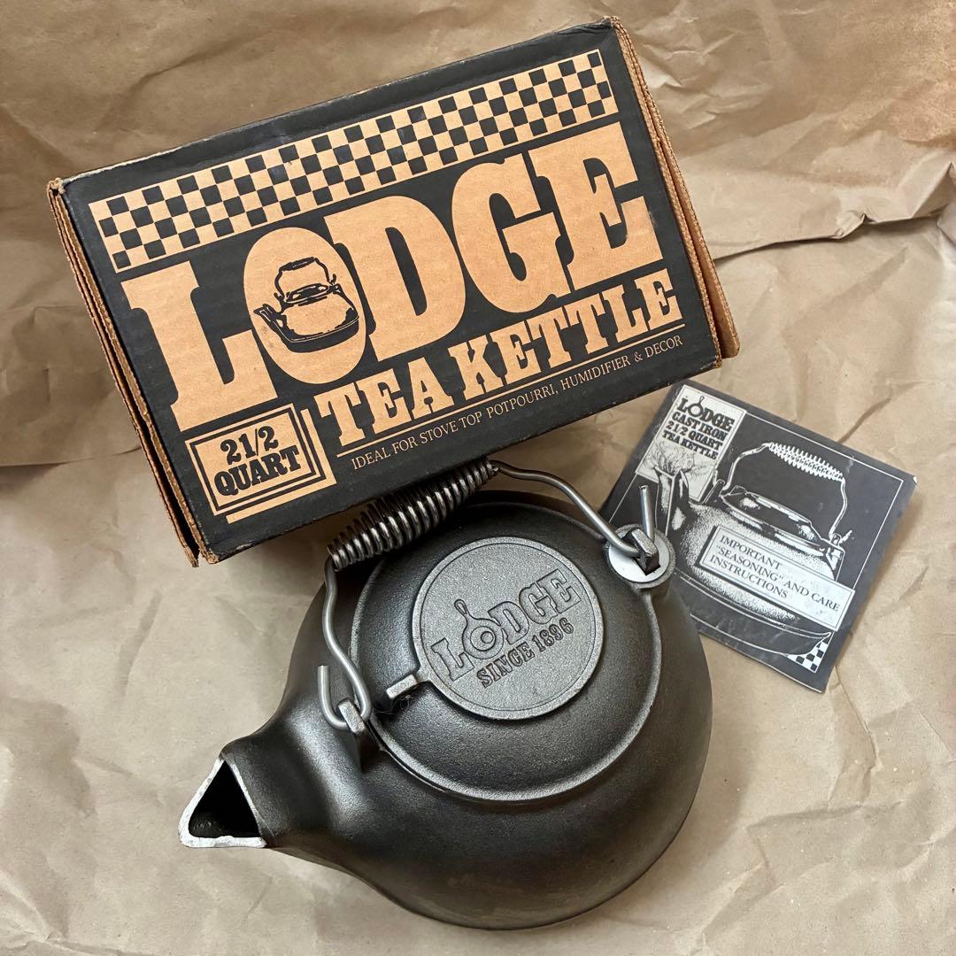 た*ん様 ■未使用デッドストック品■LODGE 鋳鉄製ケトル■元箱付き■スチーマ