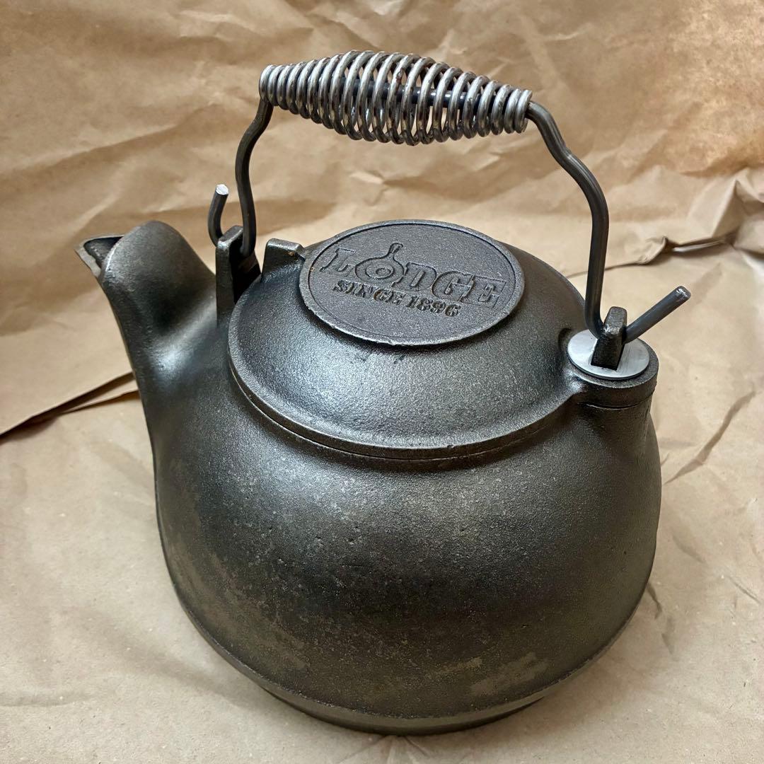 た*ん様 ■未使用デッドストック品■LODGE 鋳鉄製ケトル■元箱付き■スチーマ