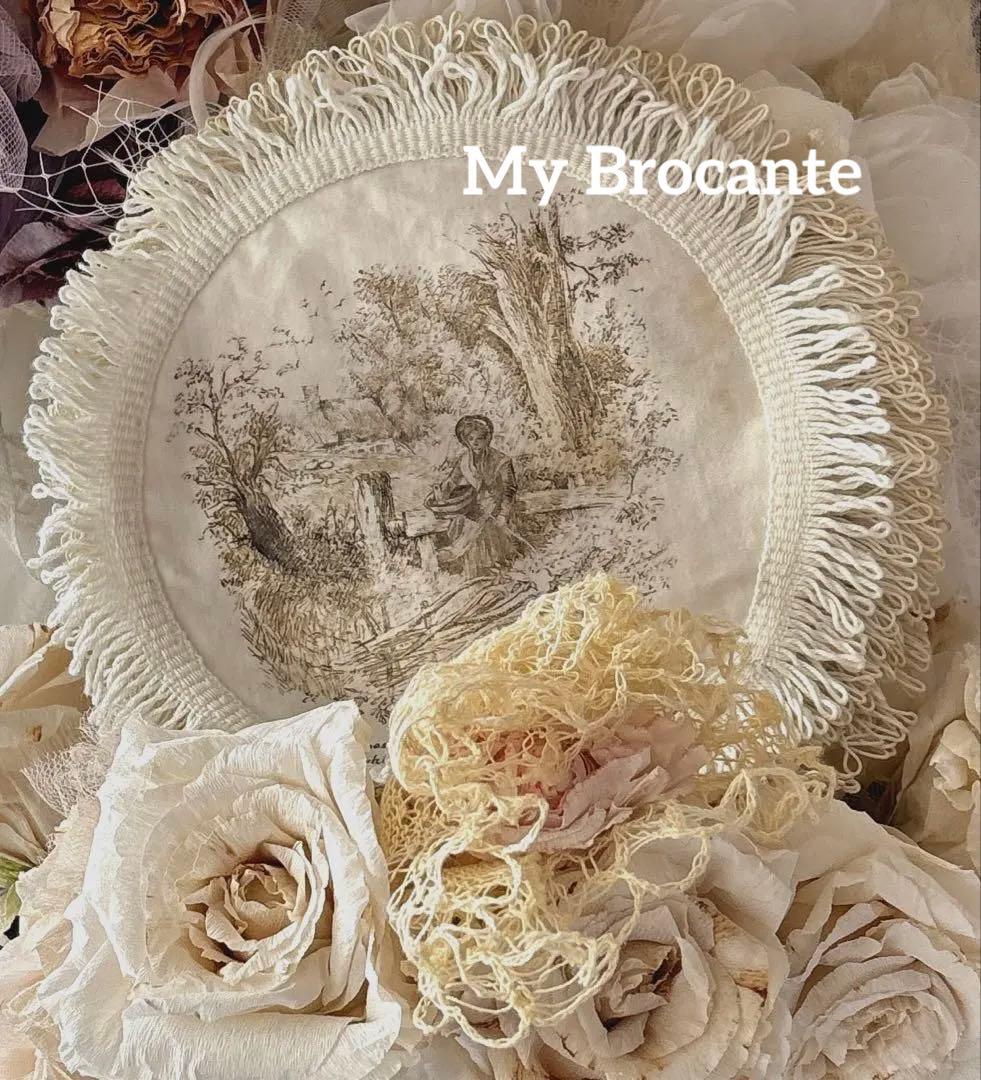 アンティーク雑貨 Victorian Printed Cotton Mats Set 4