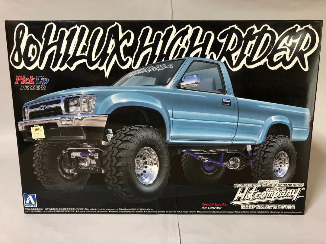 自動車 80 HILUX HIGH RIDER Pickup Truck AOSHIMA