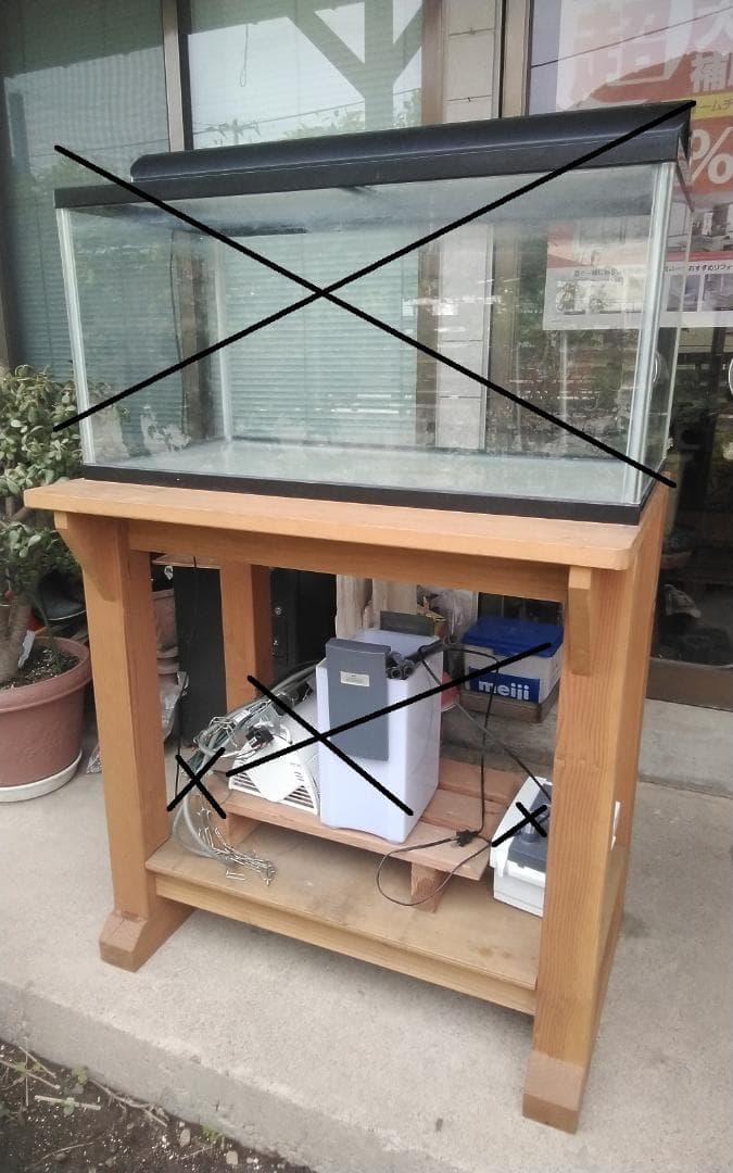 大型木製水槽台　90ｃｍ水槽用