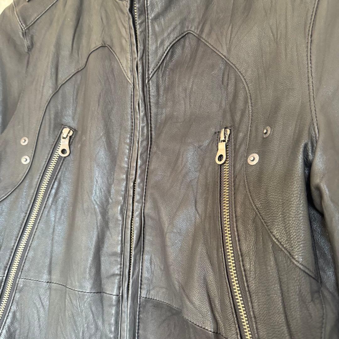 b926希少⭐︎PPFM 90s00sY2K八の字ラムレザーライダーarchive