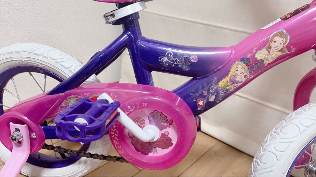 12インチ ディズニー プリンセス 自転車 子ども 補助輪付 Huffy