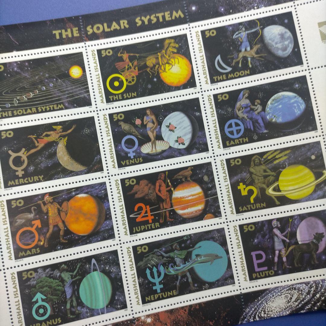 4644 外国切手 マーシャル諸島 1994年 太陽系 神話と星座等 シート