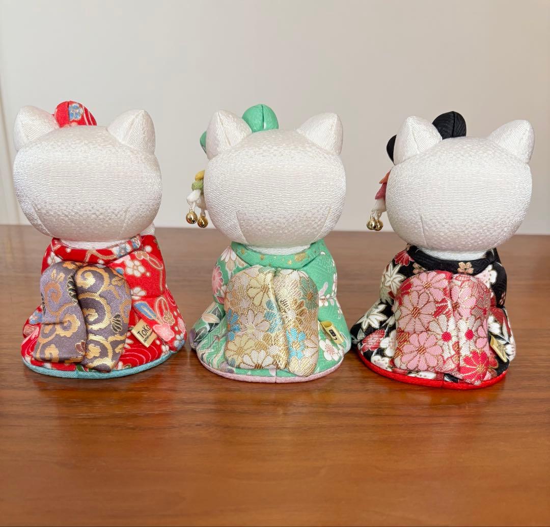 【新品】招き猫　キティー　キティーちゃん　舞妓　コラボ人形　柿沼東光