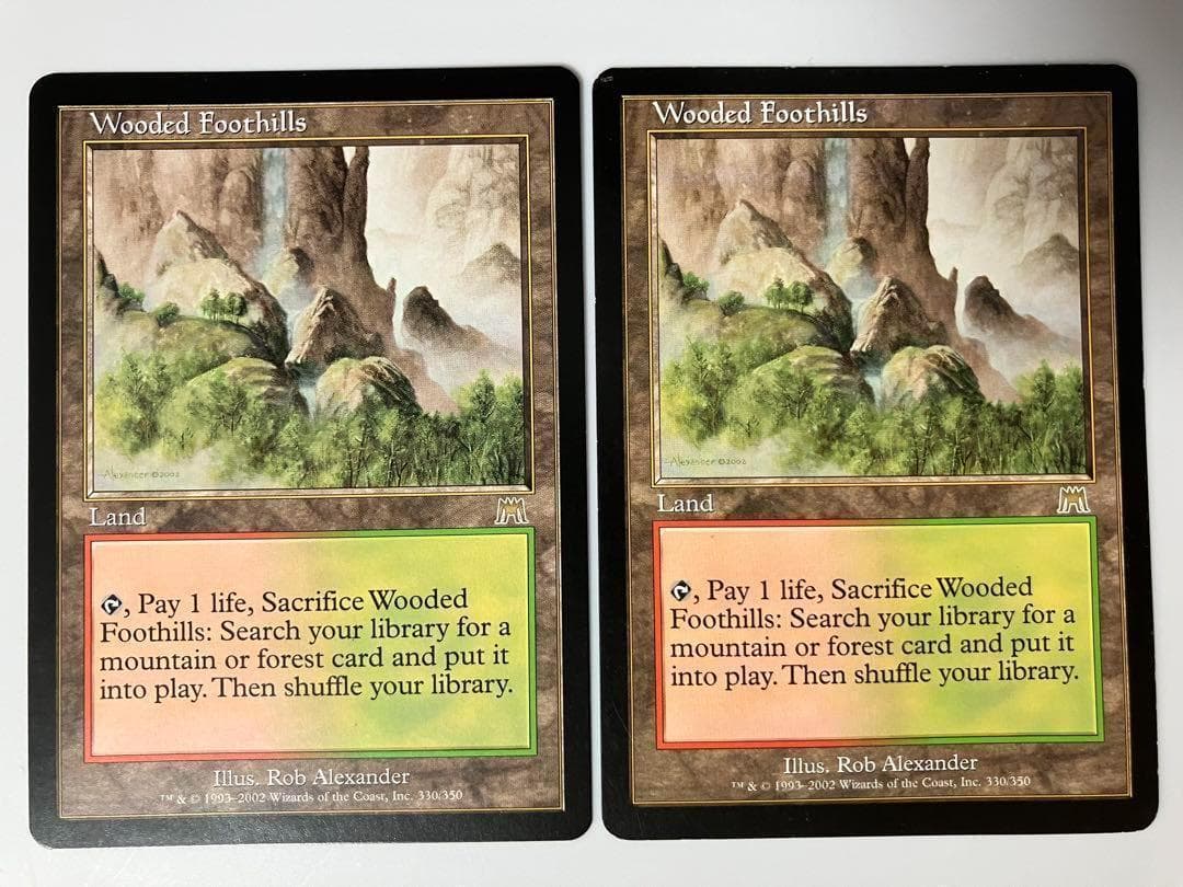 美品 樹木茂る山麓 Wooded Foothills 2枚　オンスロート ONS