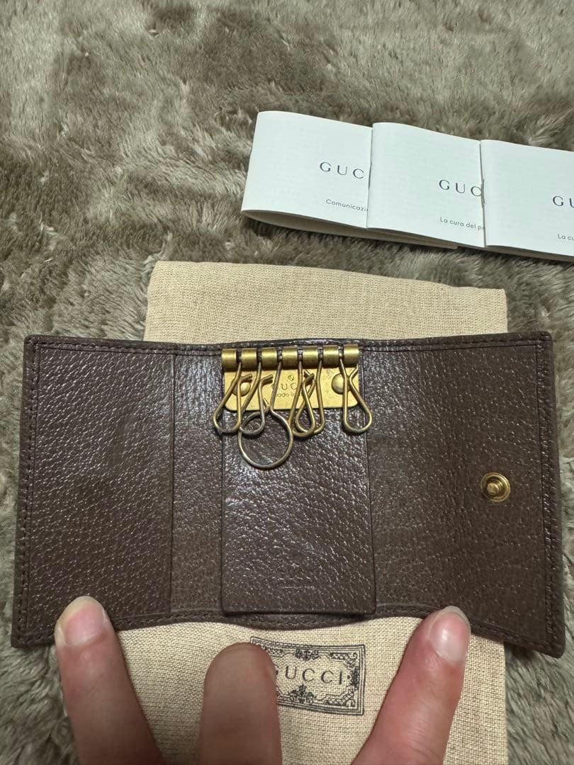 GUCCI　6連キーケース　GG柄