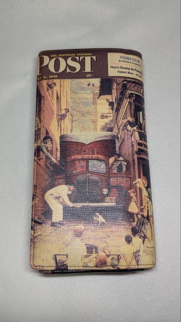 ★値下げしました！ ノーマン・ロックウェル 本革 長財布 超美品 交通渋滞