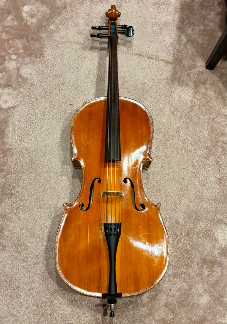 1/2 チェロ 木曽スズキ 1978 ほぼ新品ケース 弦交換済み カーボン弓