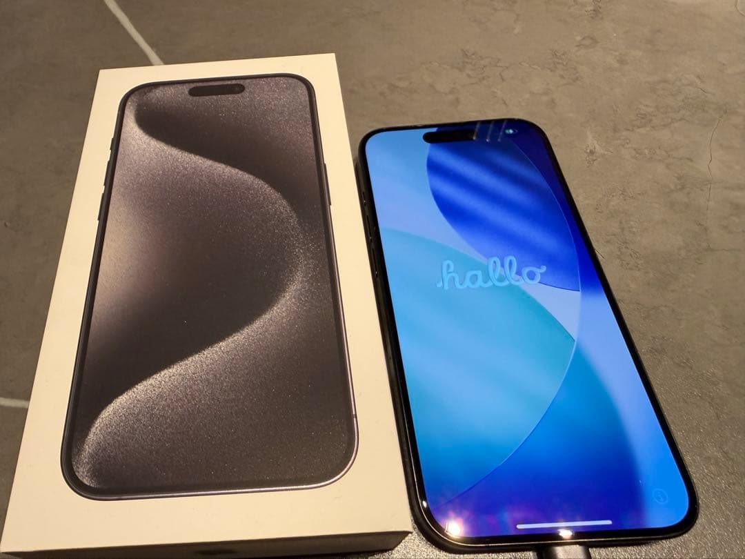 【美品】iPhone15Pro 128GB Applecare+2026年3月迄