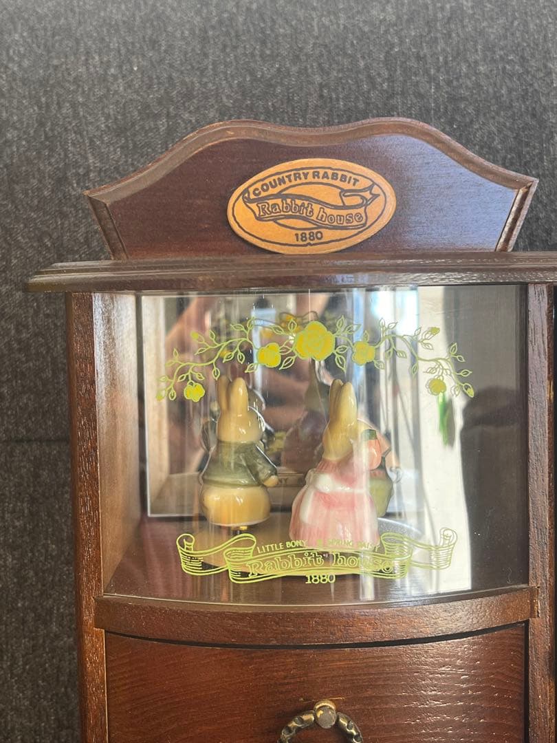 ラビットハウス SANKYO オルゴール ジュエリーボックス アンティーク