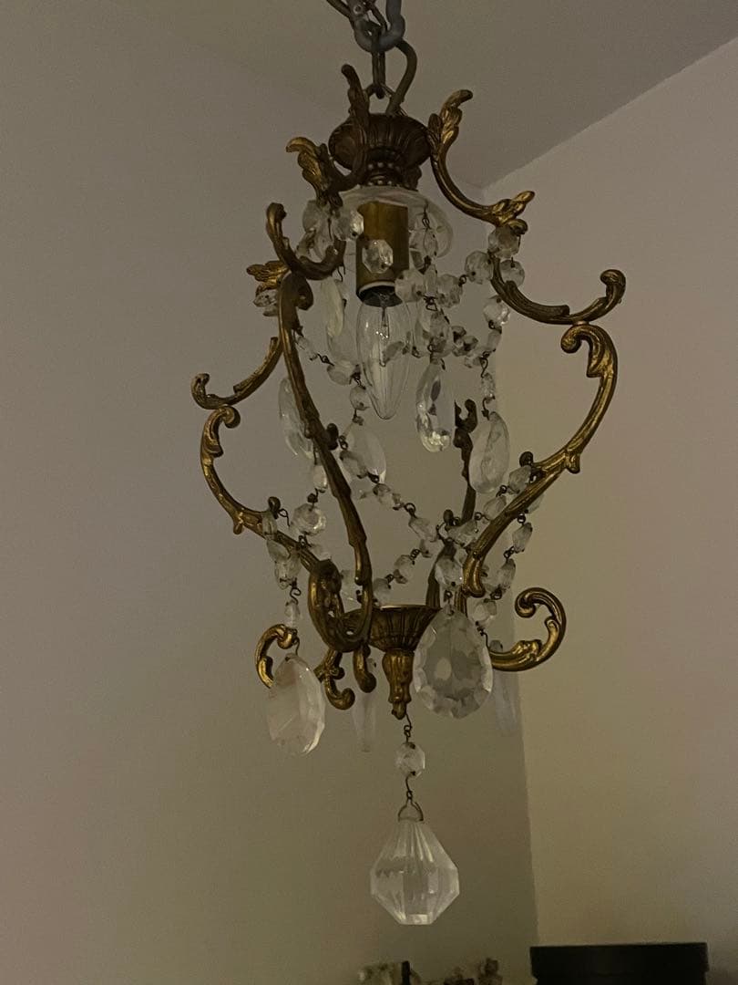 フランスアンティーク　1灯シャンデリア