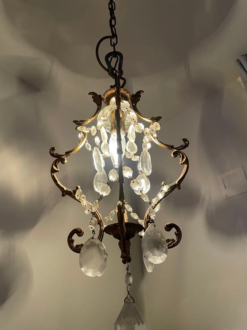 フランスアンティーク　1灯シャンデリア