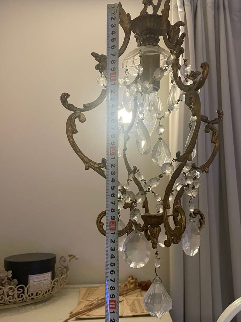 フランスアンティーク　1灯シャンデリア