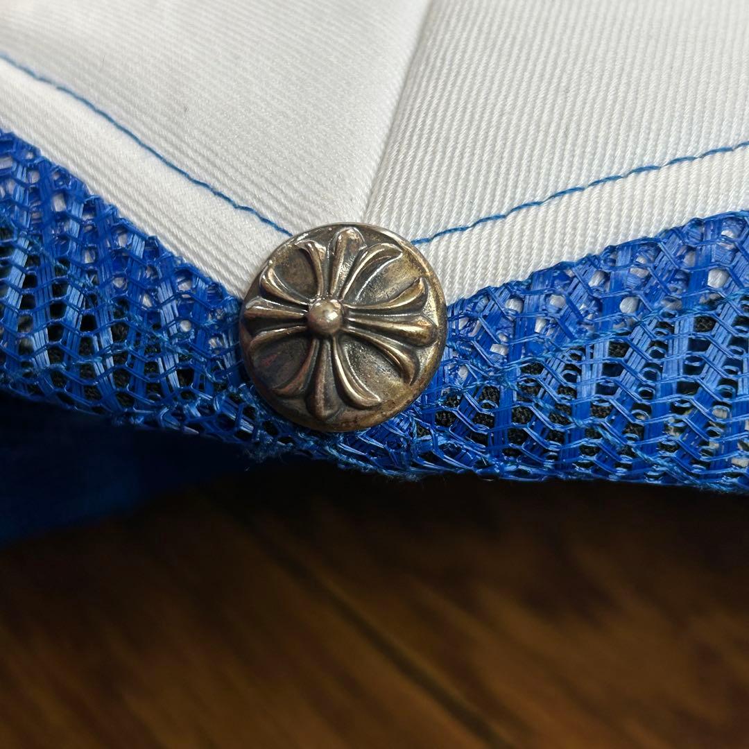 CHROME HEARTS/クロムハーツ トラッカーキャップ ホワイト/ブルー