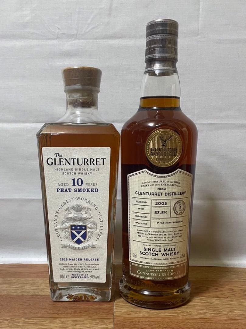 グレンタレット10年&GM グレンタレット14年 シェリーカスク 2本