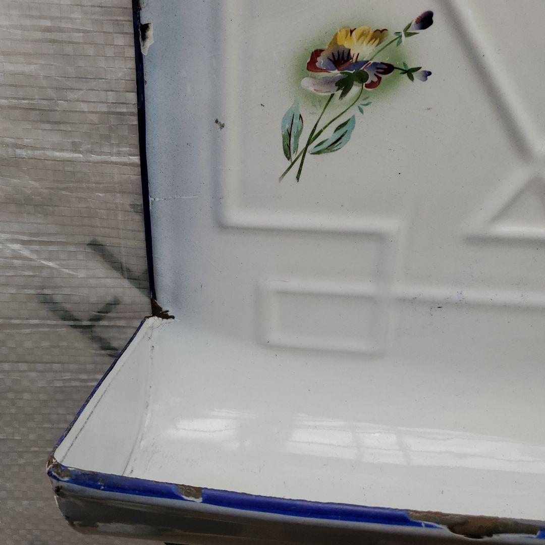 フランス　アンティーク　ホーロー　レードルラック