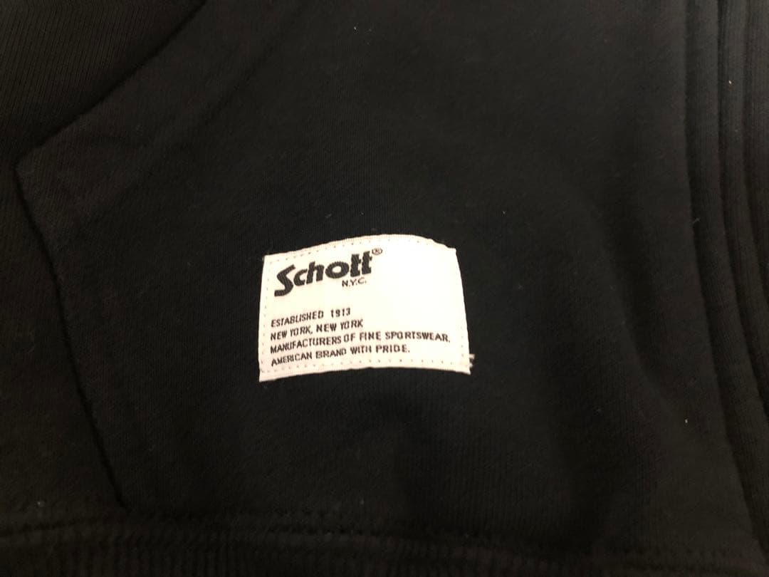 Schott（ショット）レディ ウィズ ドラゴン キルティング コンビ パーカー