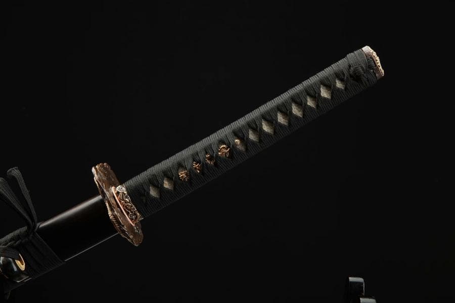 鎏金銀盤竜武士刀 日本刀 模造刀 居合刀 武士道 武蔵 鑑賞用 手鍛造打