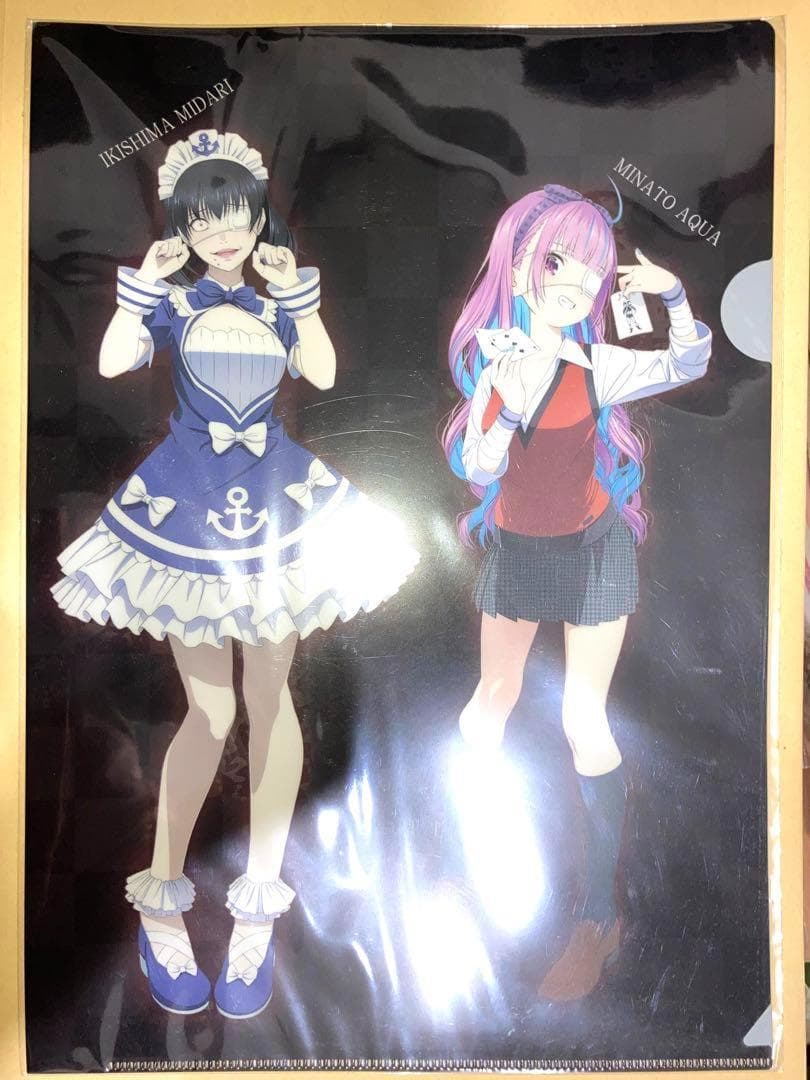 レア　湊あくあ　生志摩妄　賭ケグルイ　A4クリアファイル　Vアニ　ホロライブ