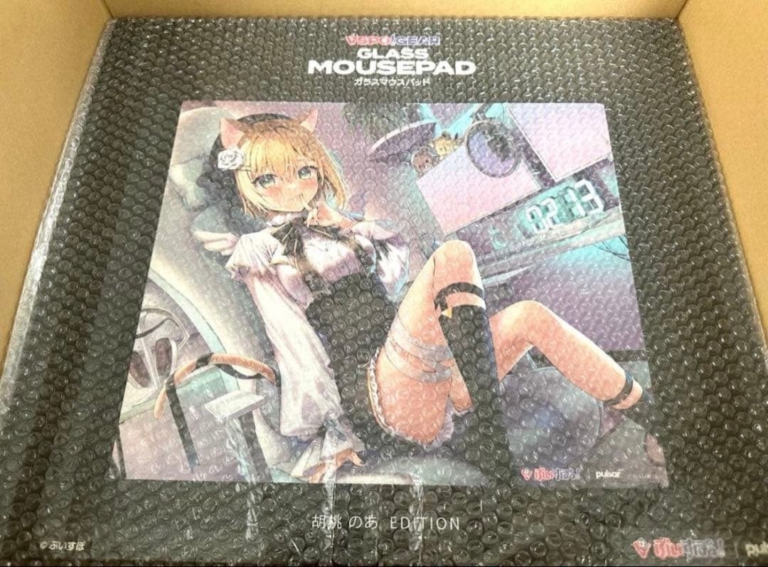 ぶいすぽっ！　胡桃のあ　ガラスマウスパッド