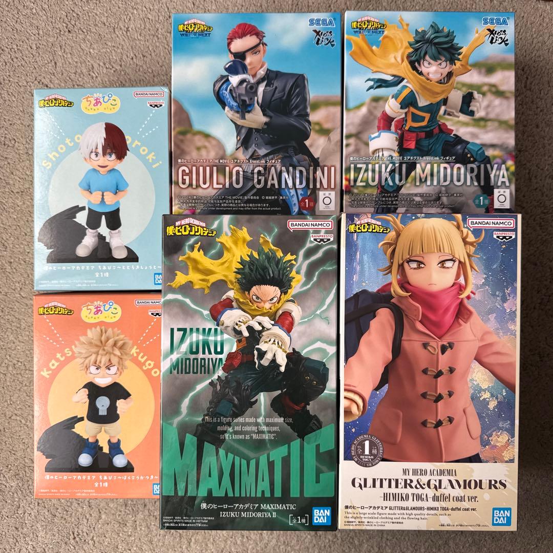 ヒロアカ フィギュア ちあぴこ 爆豪勝己 轟焦凍 グリグラ 6個セット