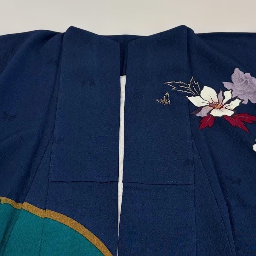 ゆりのはな　森英恵　HANAE MORI　本振袖　京友禅金彩加工　正絹　J703