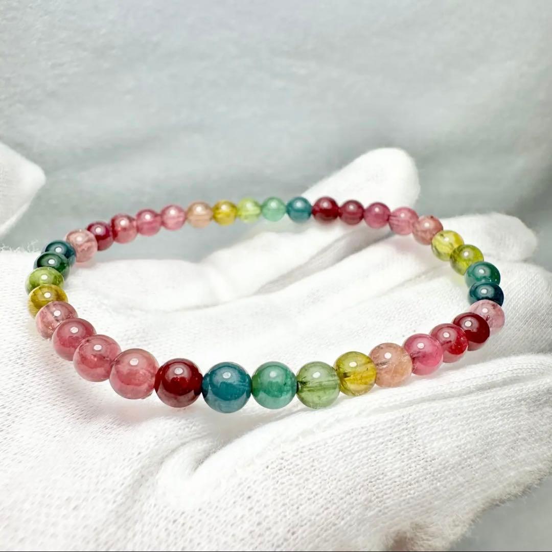 素晴らしい発色！！　マルチカラートルマリン　ブレスレット