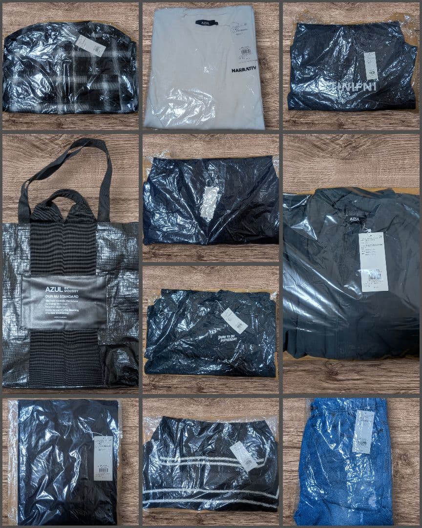 アズール 福袋 2026 メンズ Lサイズ 抜き取りなし10点セット