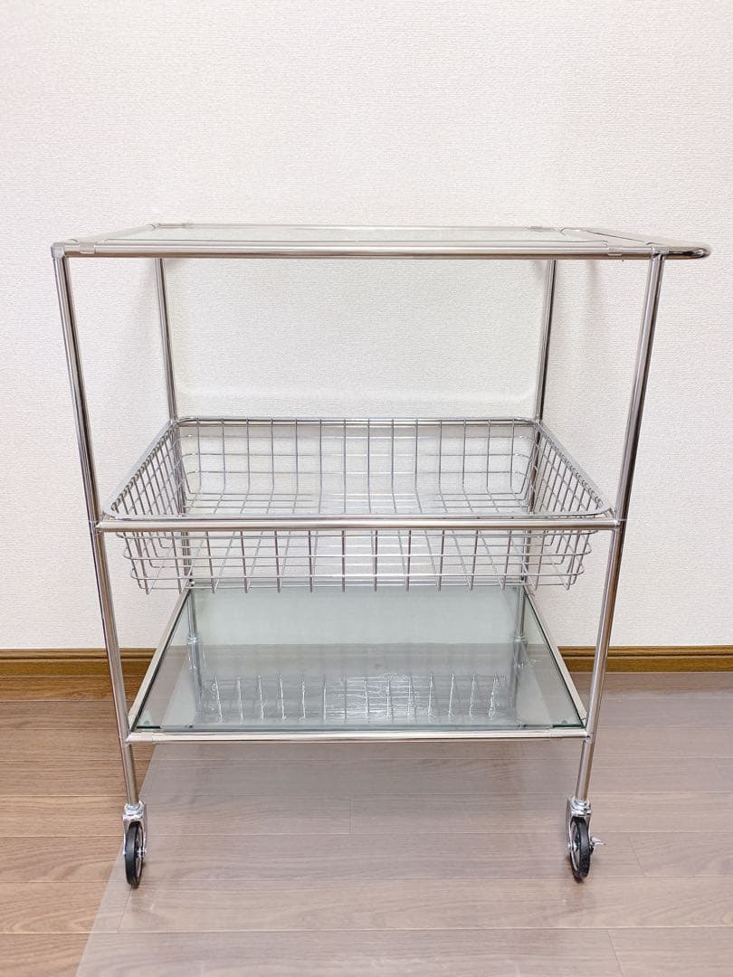 お得！ O'gre オグレ モジュール 3段トロリー バスケット 組立不要♪