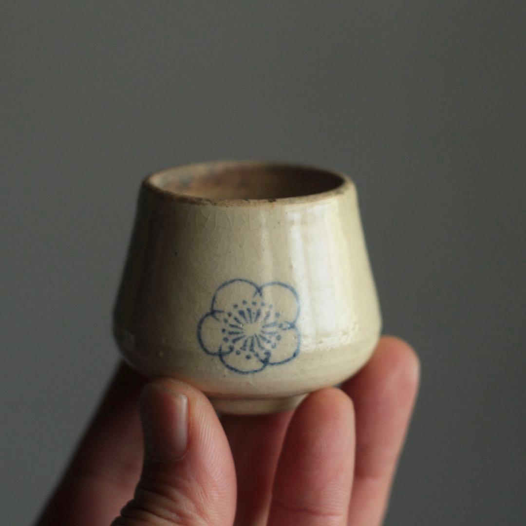 塩笥形 盃 ぐい呑み ちょこ 古美術 アンティーク 酒器 古道具 塩笥
