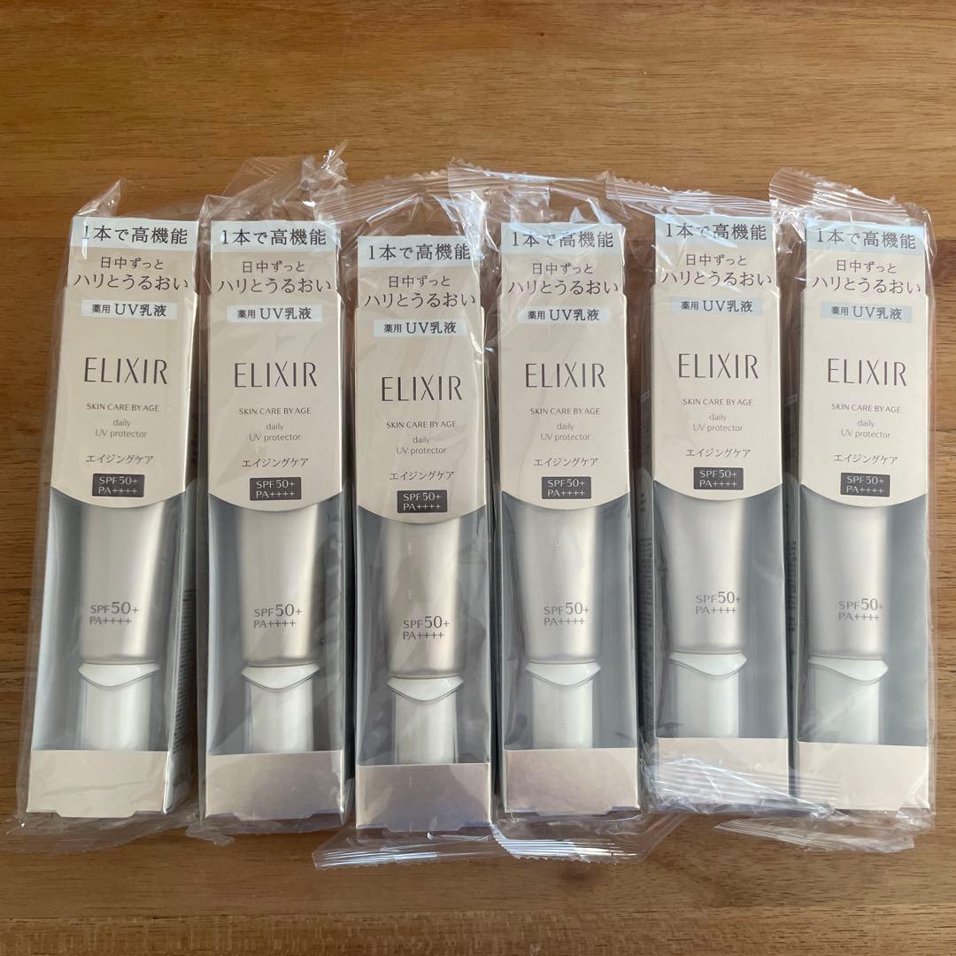 ELIXIRデーケアレボリューションSP＋薬用UV乳液 SPF50 6本