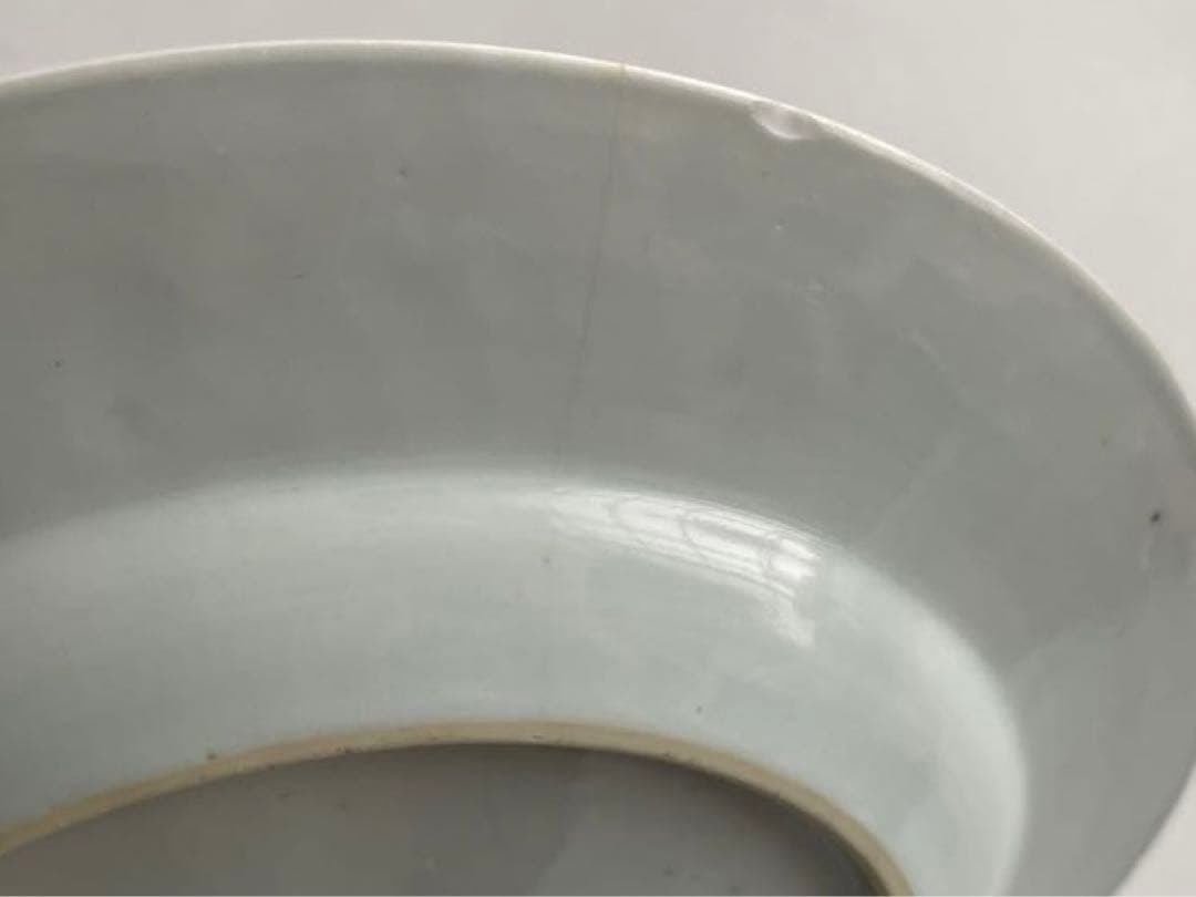 骨董　アンティーク　青花　染付　中国古陶磁　中国骨董　染付皿　花文様皿