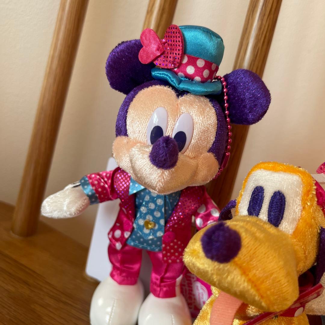 ミニパル ミニーのファンダーランド ぬいぐるみバッジ ミッキー ミニー プルート