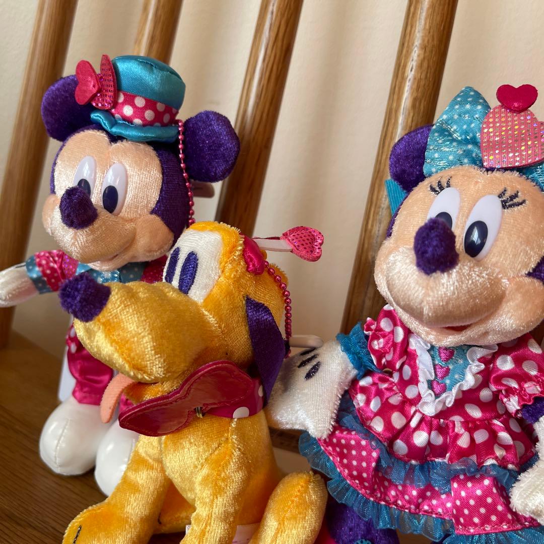 ミニパル ミニーのファンダーランド ぬいぐるみバッジ ミッキー ミニー プルート
