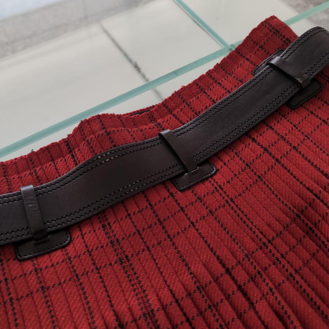 Christian Dior 赤いプリーツスカート　美品　サイズ36