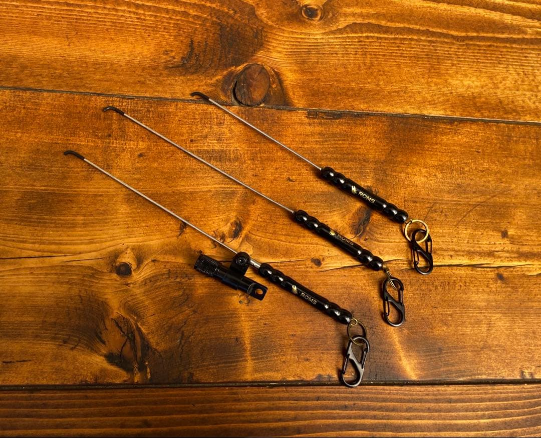 クワガタ採集セット　ブラック　オリジナル掻き出し棒　デジタルノギス　採集ケース