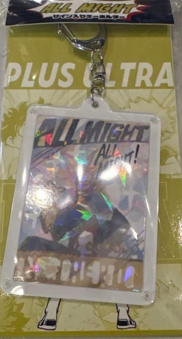 ヒロアカ ジャンプショップ フェア オールマイトのサイン入りキーホルダー 10点