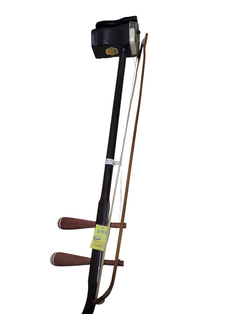 ​【名門・敦煌牌】二胡 上海民族楽器一廠 蛇皮 本皮 ハードケース・付属品付