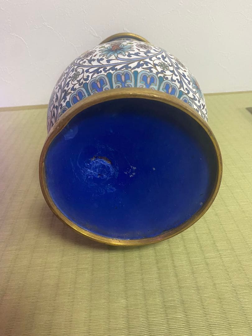 中国　七宝　景泰藍　文革時代　中国骨董品　中国古美術