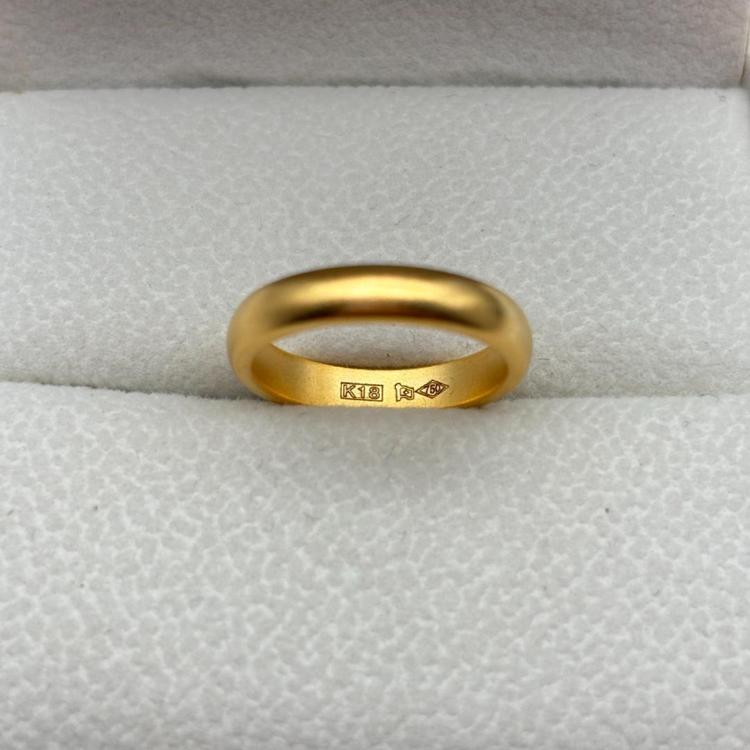 極美品 ✨ K18金ゴールド シンプルリング 3.2g