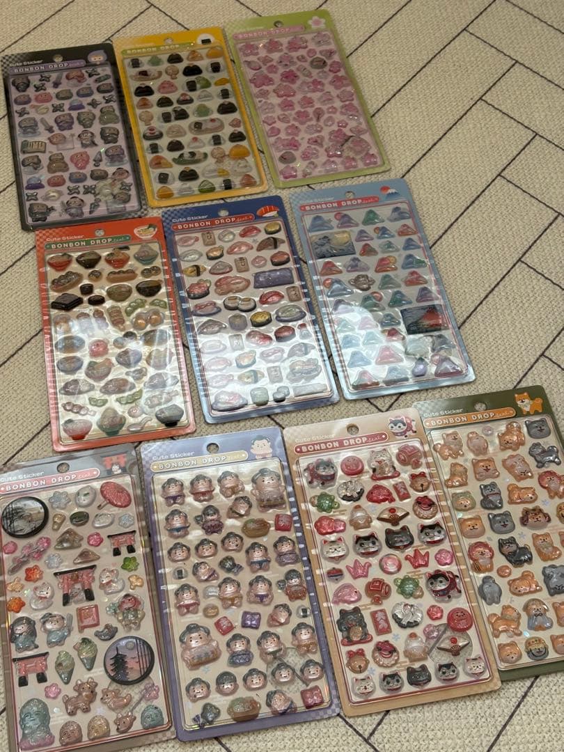 ボンボンドロップシール　和柄　10種セット　 値下げしました！