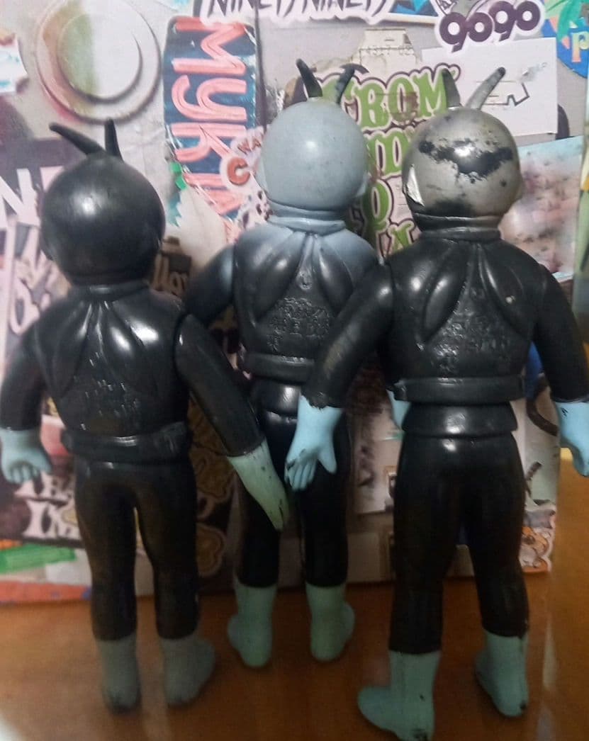 仮面ライダーソフビ当時物 ３体セット✨昭和レトロ✨１９７０年代✨