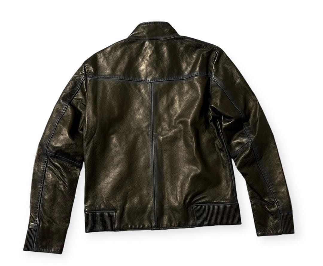 新品　C DIEM シープレザーグラデーションハリントンジャケット　ブルゾン　L