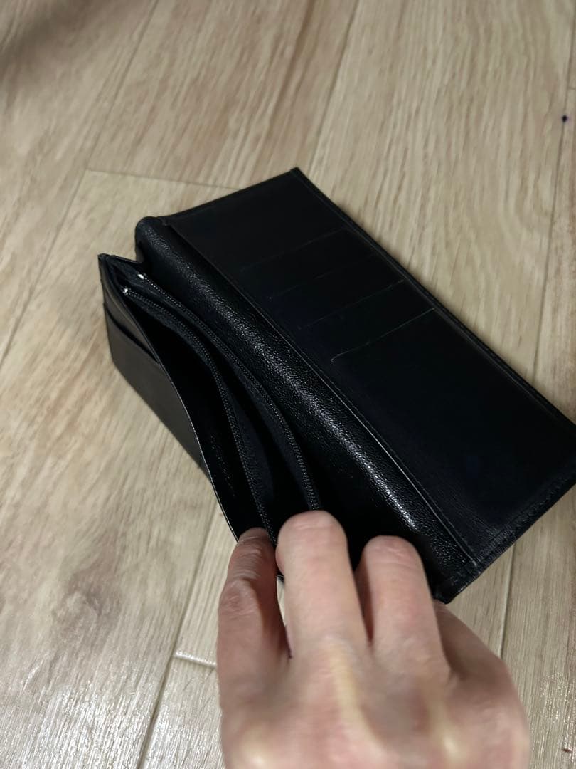 皇居財布　黒　一年使いました