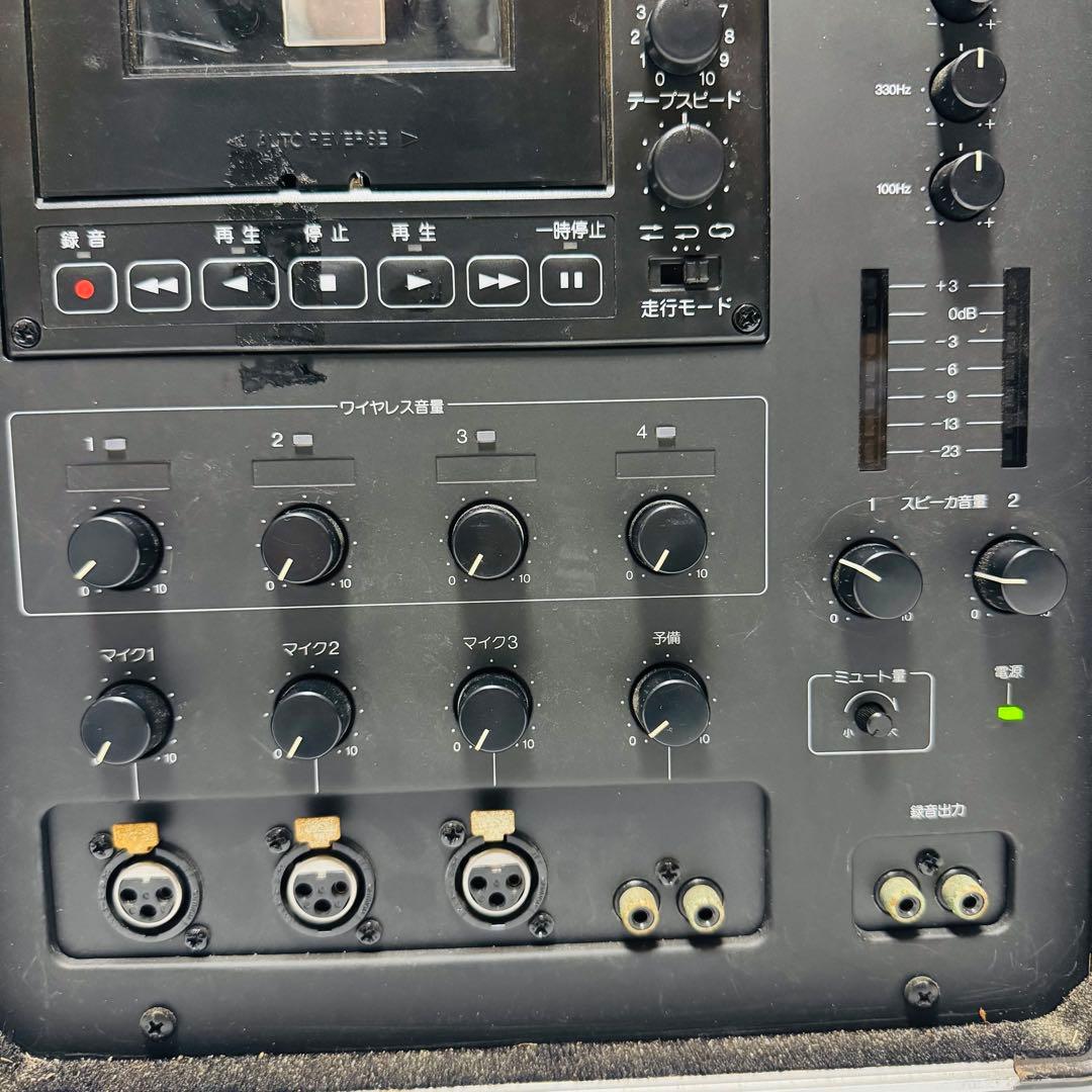 TOA KZ-65DC マイク2本 CD/カセット付きポータブルアンプ