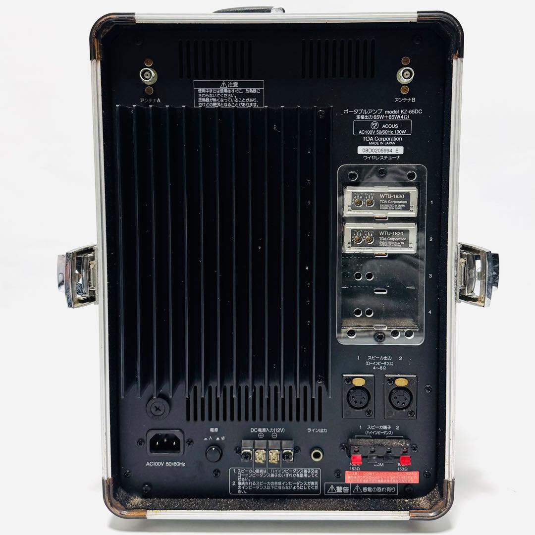 TOA KZ-65DC マイク2本 CD/カセット付きポータブルアンプ