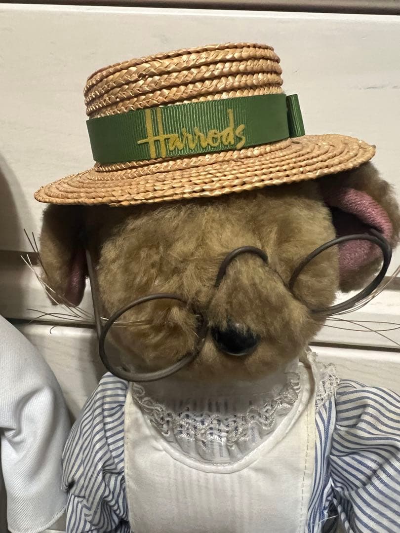 ハロッズ　ネズミ　人形　ドアストッパー　２体セット