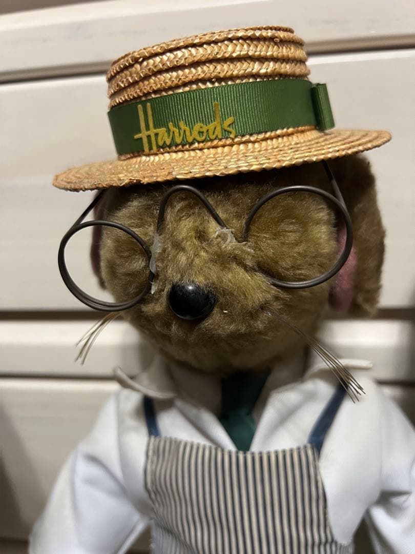 ハロッズ　ネズミ　人形　ドアストッパー　２体セット