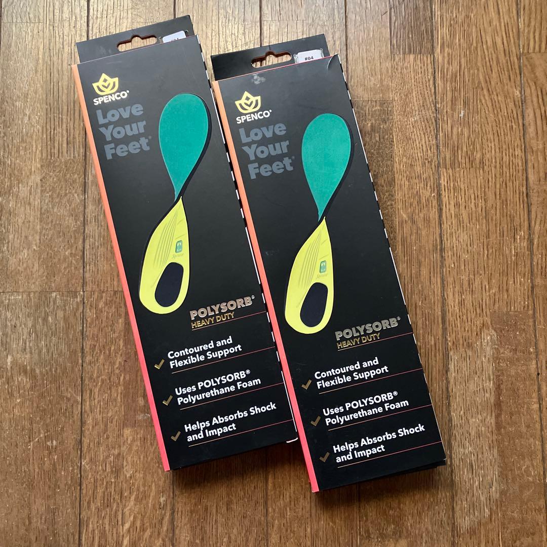 【新品・未使用】スペンコ　インソール ♯ 4 (27.0-28.5cm)✖️2